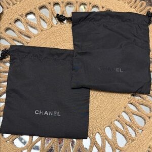 CHANEL Black Dust Bags Set